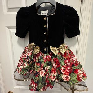 Eve too byers california girls christmas dress size 5 short sleeve